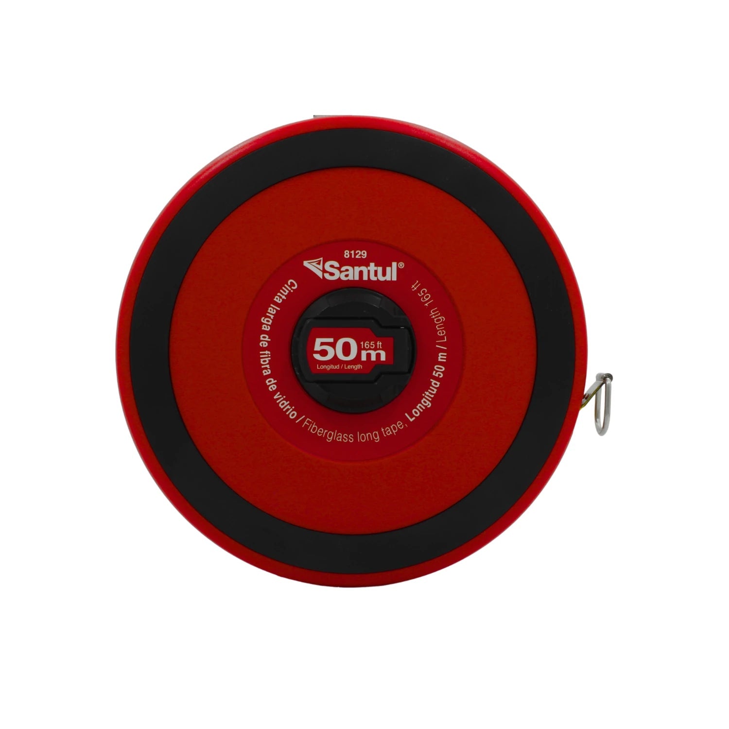 Cinta métrica Santul de fibra de vidrio 50m (165ft) roja para medición y construcción
