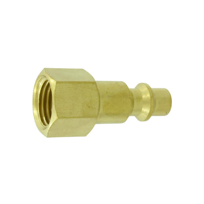 Conector rápido de latón para compresor, acople hembra NPT 1/4" a macho tipo industrial