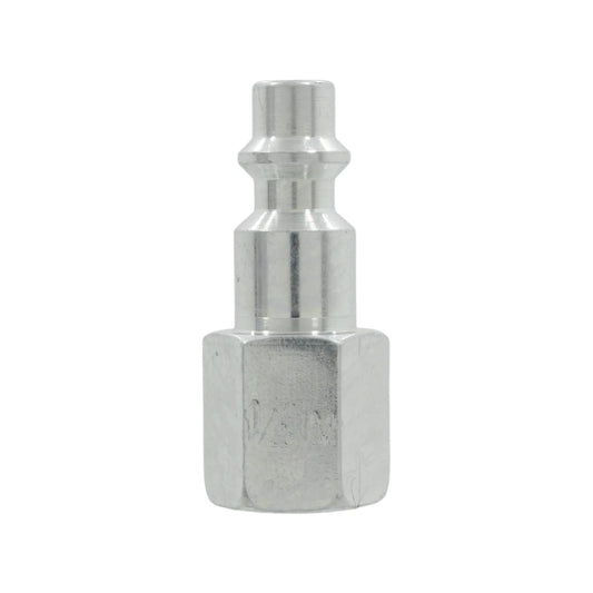 Conector macho rápido 1/4 pulgada cromado para compresor de aire, acople neumático resistente