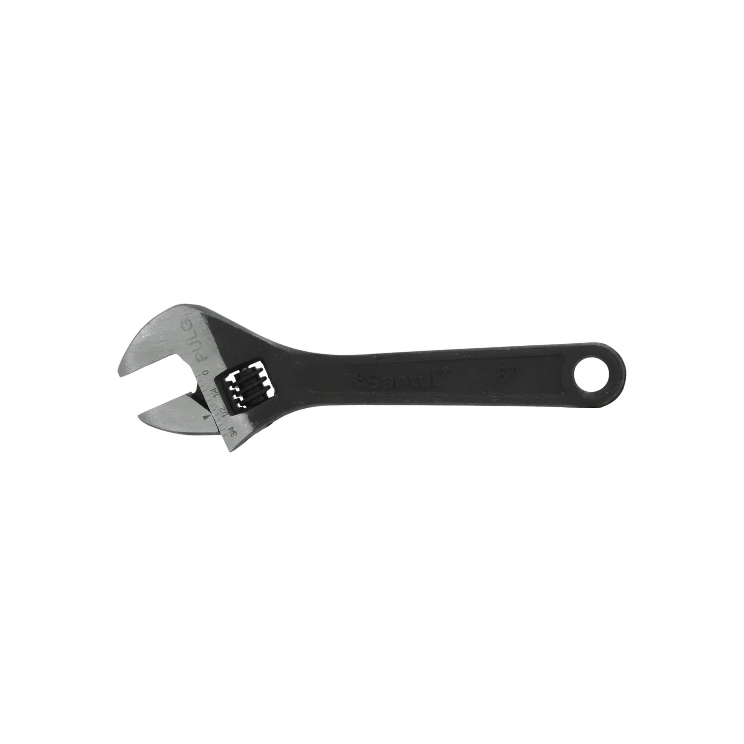 Información Técnica., Fabricada de acero al carbono., Mordazas forjadas ajustables., Acabado: Pavonado., Tamaño: 6", Llave de apriete ajustable., Apertura máxima: 19.05 mm\n\n<strong>La imagen puede diferir un poco del producto final.</strong>