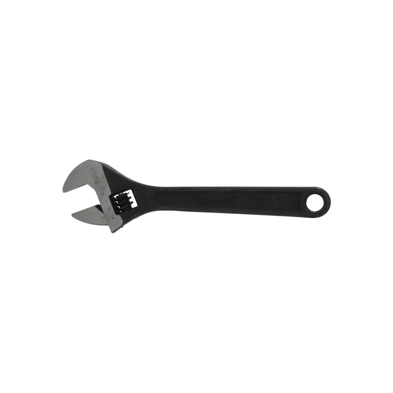 Información Técnica., Fabricada de acero al carbono., Mordazas forjadas ajustables., Acabado: Pavonado., Tamaño: 8", Llave de apriete ajustable., Apertura máxima: 23.8 mm\n\n<strong>La imagen puede diferir un poco del producto final.</strong>