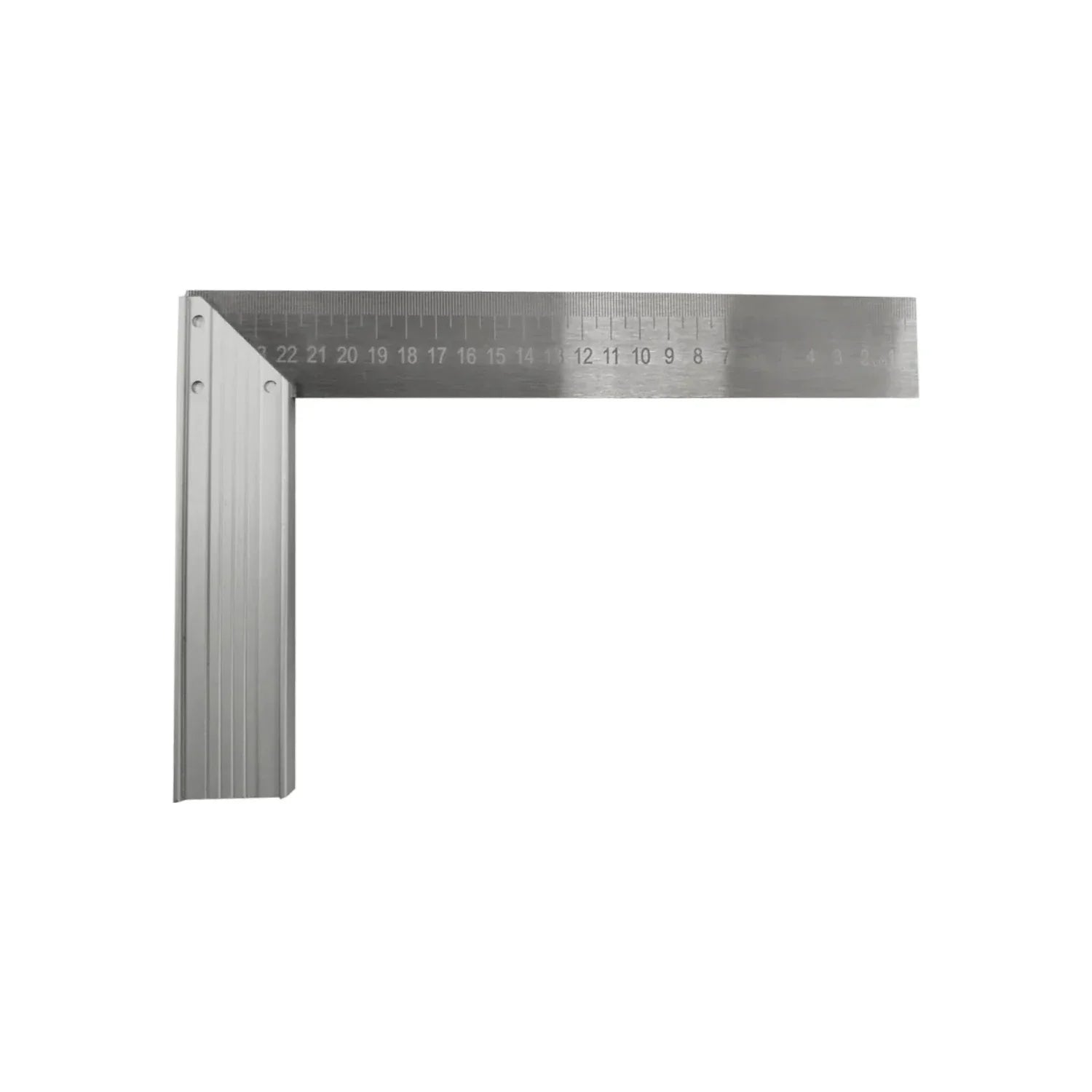 Mango de aluminio robusto.,Regla de acero inoxidable.,Graduación bajo relieve permanente.,Escala métrica y en pulgadas.,Permite realizar mediciones rápidas y precisas.,Medida: 10" (254 mm).,Ideal para trabajos de carpintería.