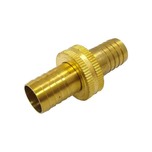 Fabricado de  latón brillante.,Rosca de 3/4",Juego de conexiones macho y hembra.,Conexión de 1/2"