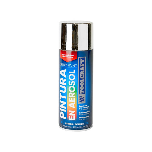 Lata de 400 ml - 400 g,Para uso de superficies metálicas interiores o exteriores (no contiene plomo).,Color solido ideal para abrillantar partes metálicas.,Secado rápido.,Venta, solo en tienda física.