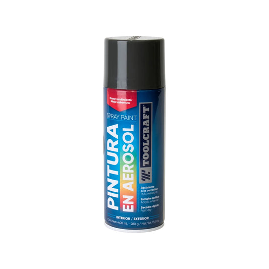 Lata de 400 ml - 400 g,Para uso en interiores y exteriores (no contiene plomo).,Color básico de mayor rendimiento y mejor cobertura.,Secado rápido.,Venta, solo en tienda física.