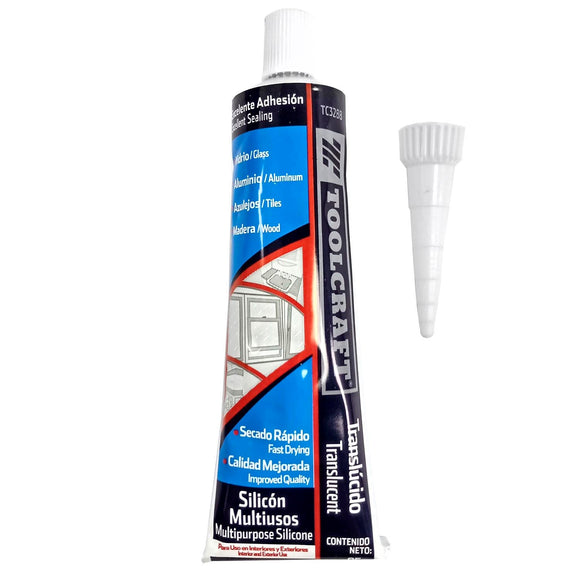 Sellados elásticos, herméticos, durables e impermeables entre materiales lisos como: vidrio, acero inoxidable, cobre, cerámica, aluminio, madera, lámina porcelanizado y azulejos.,Puede usarse en peceras.,Secado rápido.,Excelente adhesión.,Para uso en interiores y exteriores.,Compatible con calafateadoras.,Anti-hongos.,Contenido: 85 gr