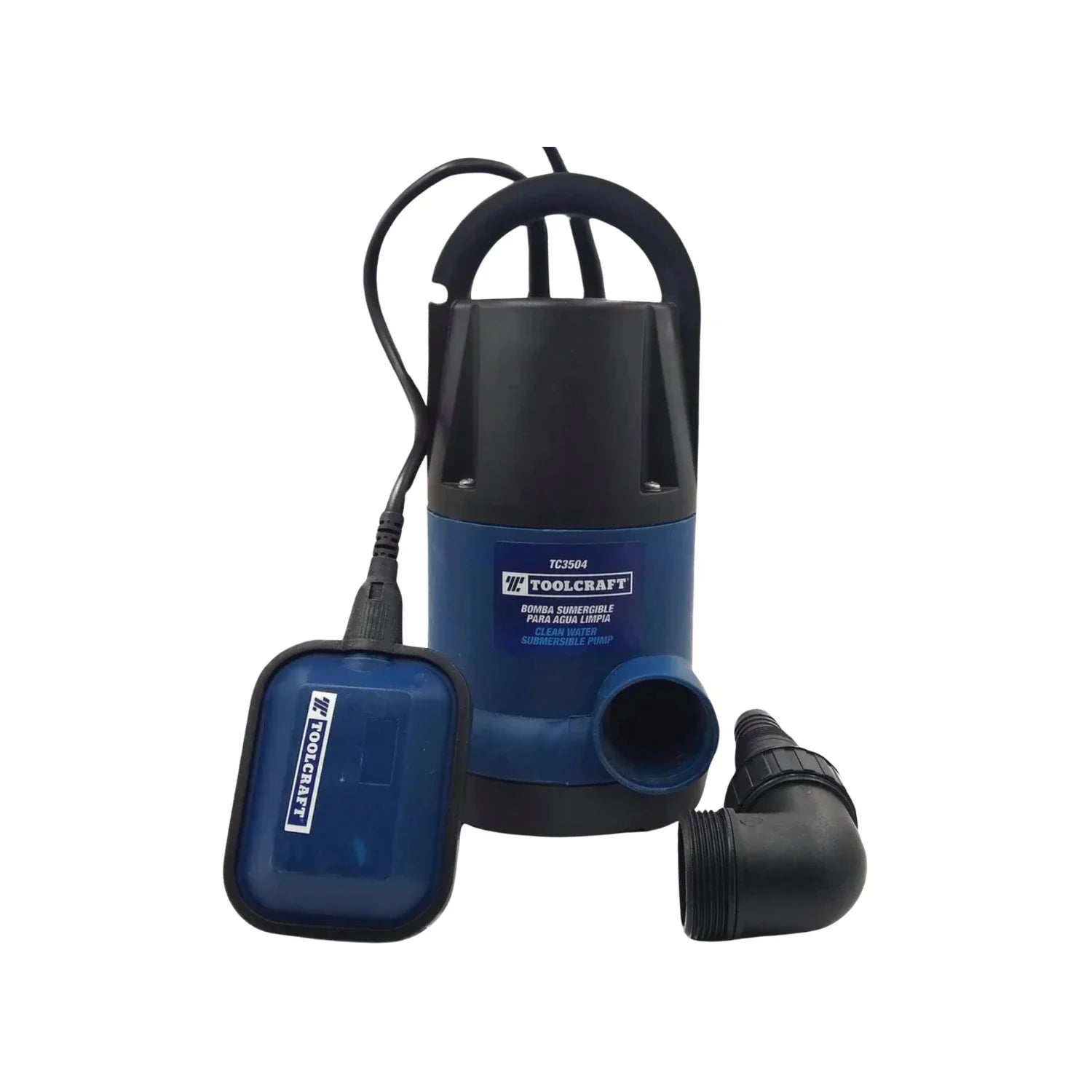 Bomba sumergible.,Potencia 1/2 HP,Caudal máximo: 6,200 litros por minuto.,Salida: 1", 1 1/4", 1 3/8" y 1 3/16",Conector plástico con adaptador para manguera en varias medidas.,Alta presión con bajo consumo.,Operación silenciosa y larga vida útil.,Para trabajos de riego y vaciado de altos volúmenes de agua.