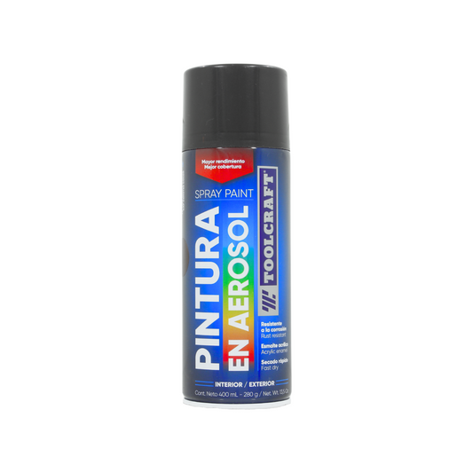 Lata de 400 ml-400 g,Para uso en interiores y exteriores (no contiene plomo).,Color bÃ¡sico de mayor rendimiento y mejor cobertura / secado rÃ¡pido.