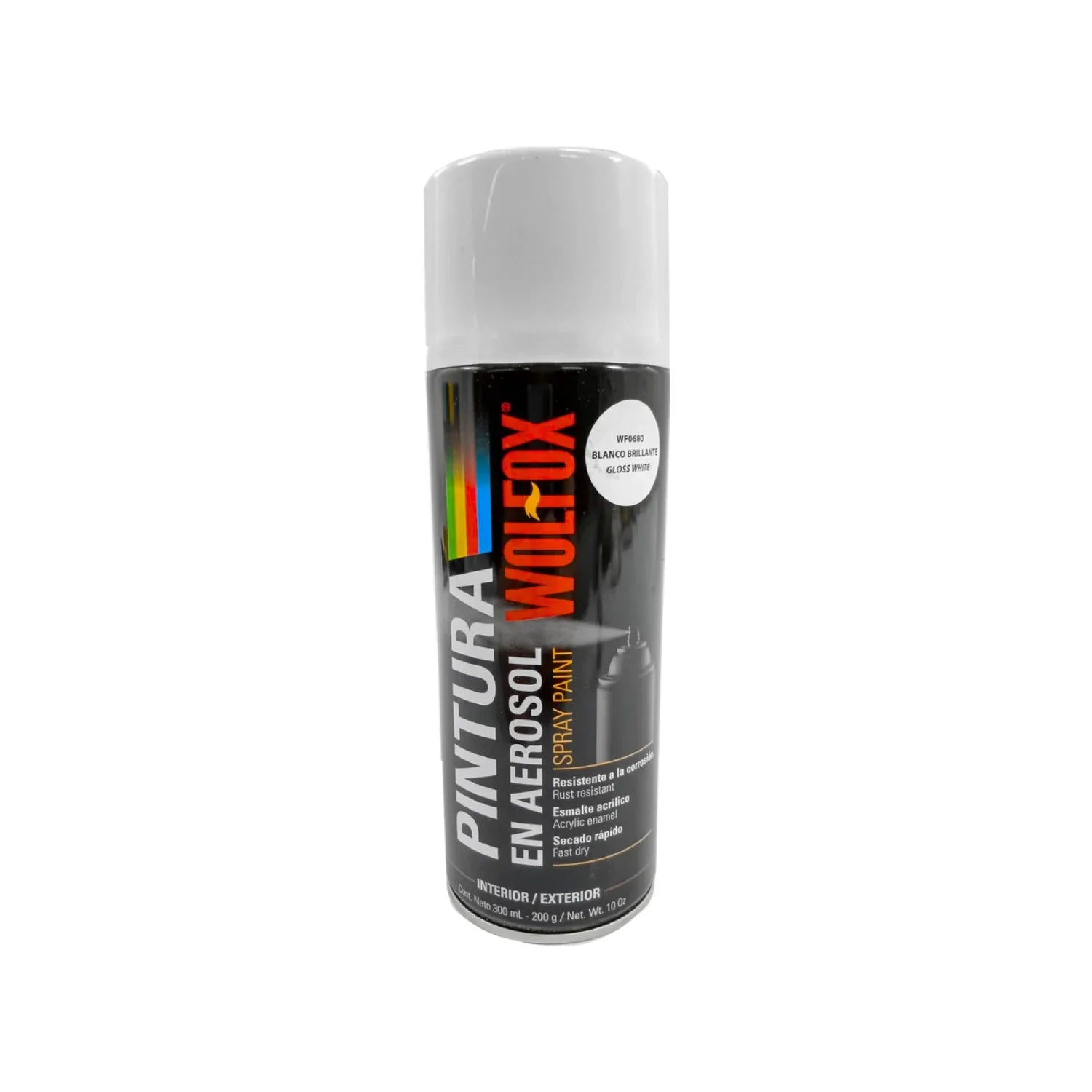 Lata de 300 ml - 280 g,Para uso en interiores y exteriores (no contiene plomo).,Color básico de mayor rendimiento y mejor cobertura.,Secado rápido.,Venta, solo en tienda física.