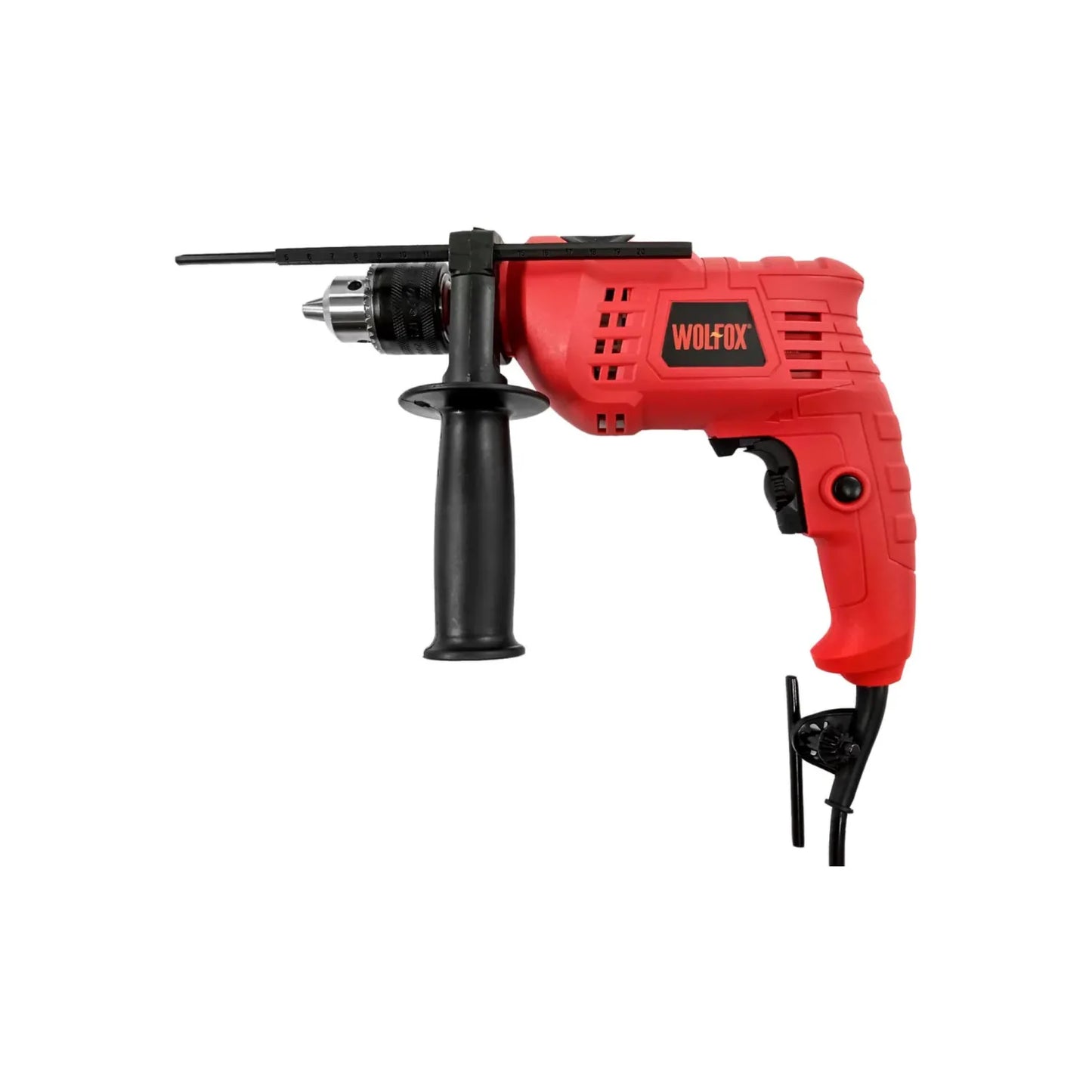 Velocidad variable con función reversible.,Cambio de acción taladro - roto martillo.,Botón de acción continua incluye llave para broquero y mango lateral.,Roto martillo de 1/2" de 500 W,Uso ligero.,Ciclo de trabajo: 15 minutos.,Descanso: 15 minutos.,0 – 3000 RPM,0 – 3000 FT-lb,127 V,Corriente nominal: 4.2 A