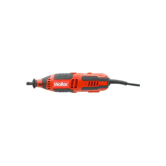 Velocidad de 10,000 - 36,000 RPM,Diámetro del collet: 1/8”,Ciclo de trabajo: 30 min / 15 min.,Gancho de sujeción.,127 V, 60 Hz, 135 W,Usos: Rectificado y desbaste de metales, pulido, corte, afilado, cepillado, pirograbado, lijado y grabado.,Incluye 40 accesorios.