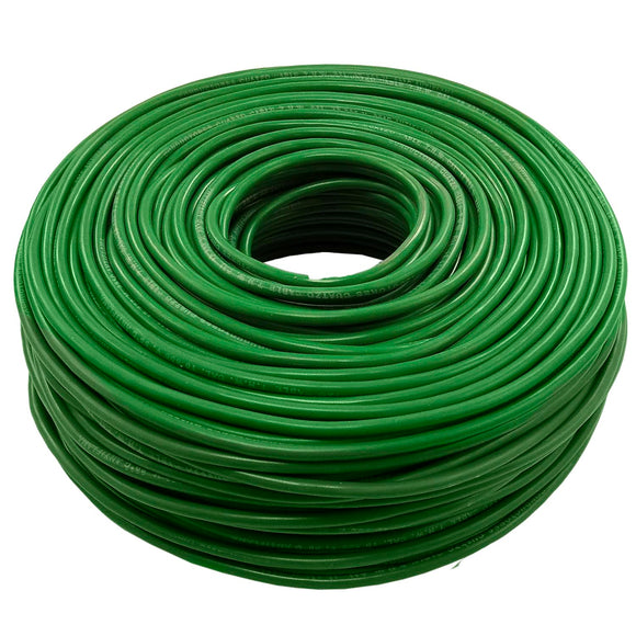 Cable 100% cobre.,90 metros de largo.,Calibre 10,Flexible. y ligero.,Aislamiento de PVC y antiflama 90º