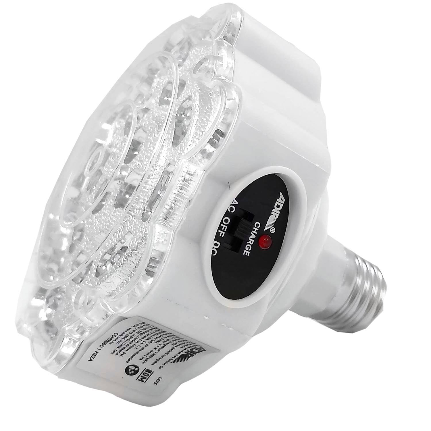 LAMPARA RECARGABLE 19 LEDS ADIR 1475 P/SOKET – H79