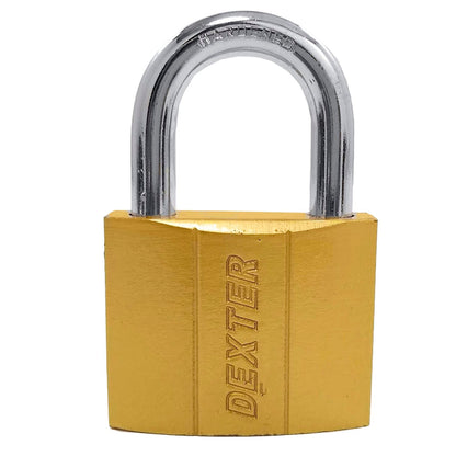Candado 60 mm gancho corto dorado Dexter 16914